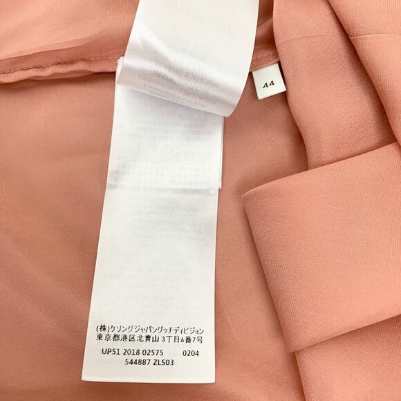 NWT Gucci Pink Satin Pussy Bow Blouse  Size 44 - Picture 15 of 15